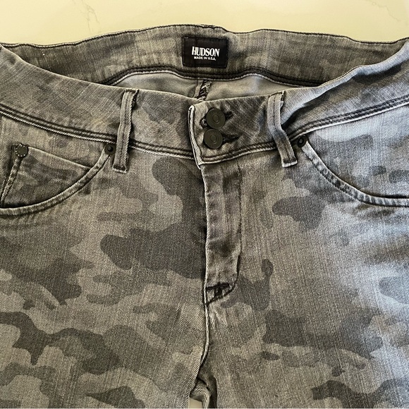 Hudson USA Collin Flap skinny blue jean denim size 30 color camo - Picture 5 of 7